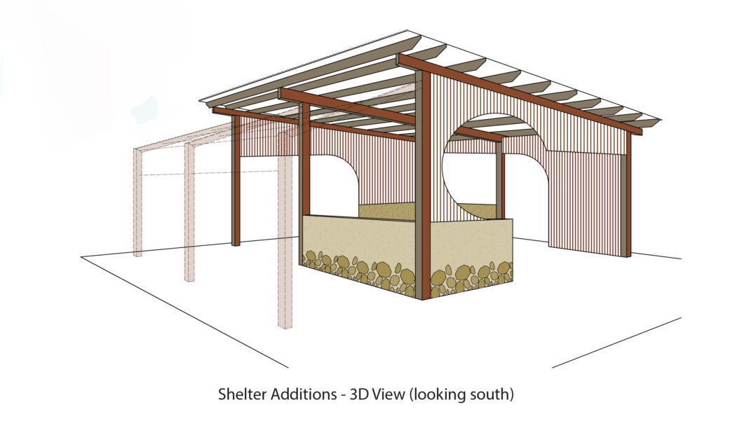 Mud Hut Design Additions Plan Sections and 3D Shelter Model