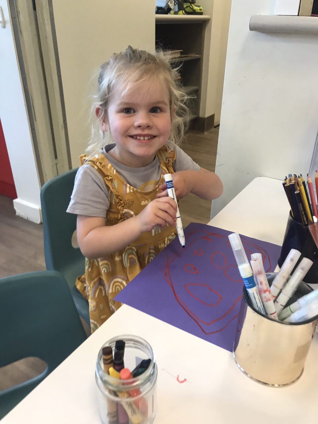 Goldie Sheehan has enjoyed her start at Torquay Kindergarten